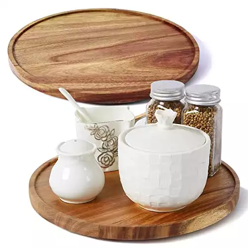 Lazy Susan Drehteller für Schrank aus Akazienholz | ACIAZAAZ