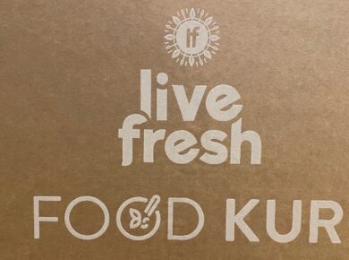 Der Karton zu 7 tägigen Foodkur von Livefresh.